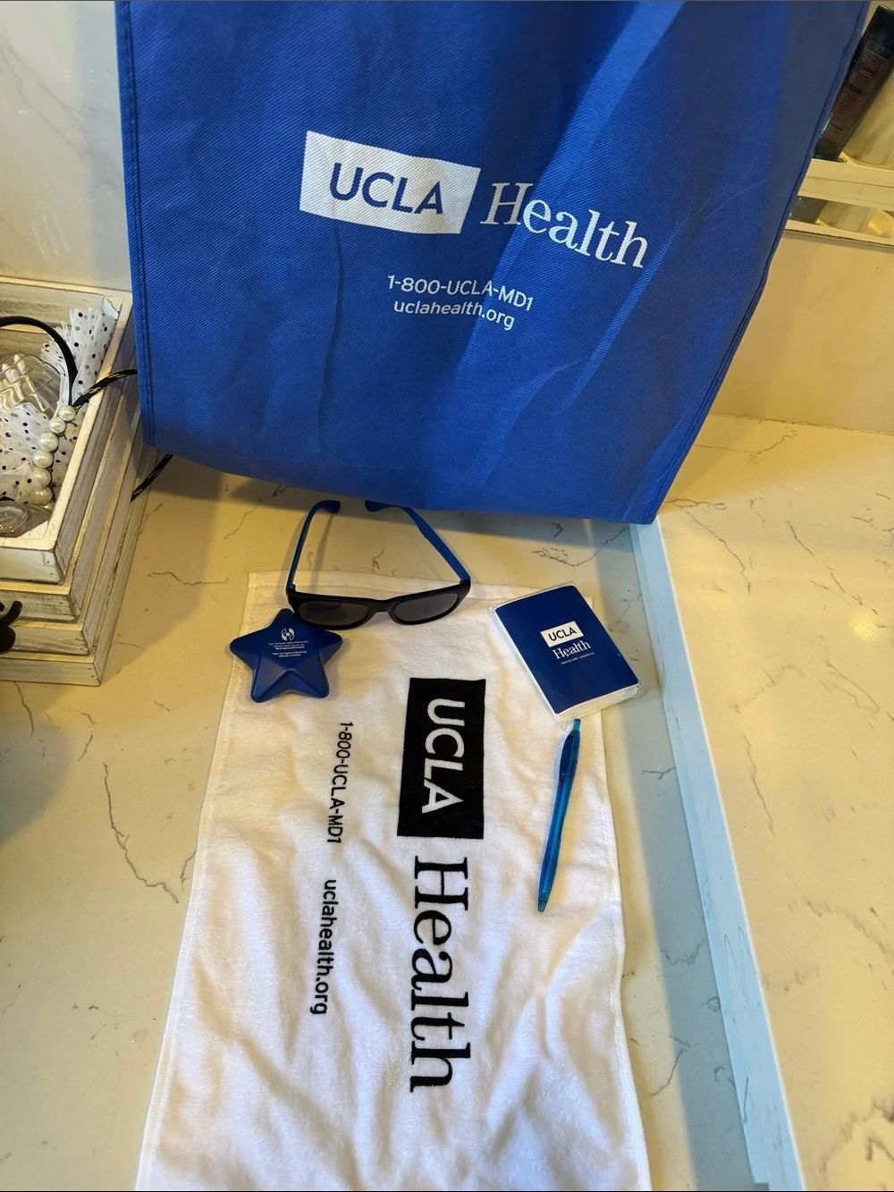 UCLA Health Branded Blue Tote & Promo Set